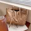 Fashion Soft Pu Diamond Embroidery Thread Women's Bag