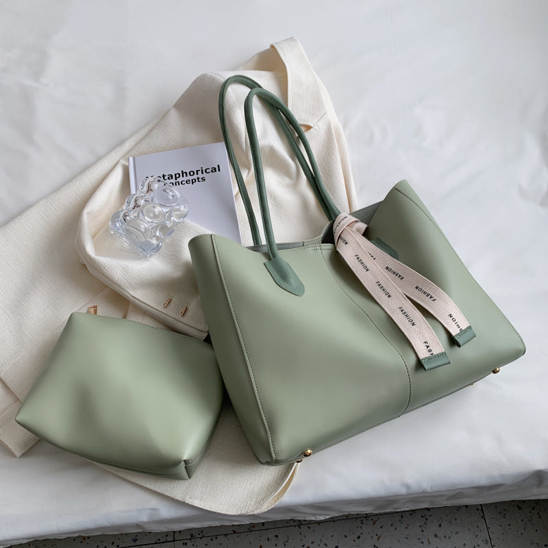 Trendy Shoulder Bag Texture Classic Tote Bag