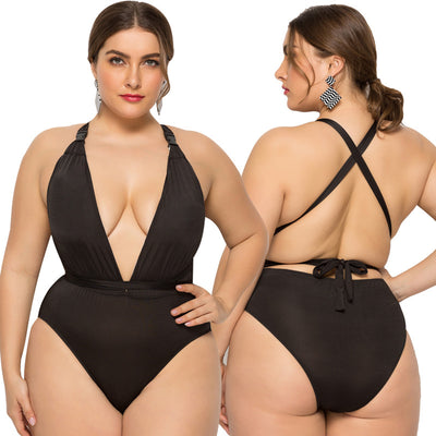 Lady Plus Size One-piece Swimsuit