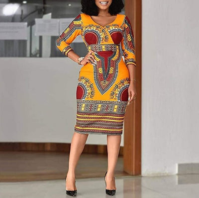 Lagos Goddess African Print Dress