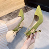 Shallow Mouth Pointed  French Hollow High Heels