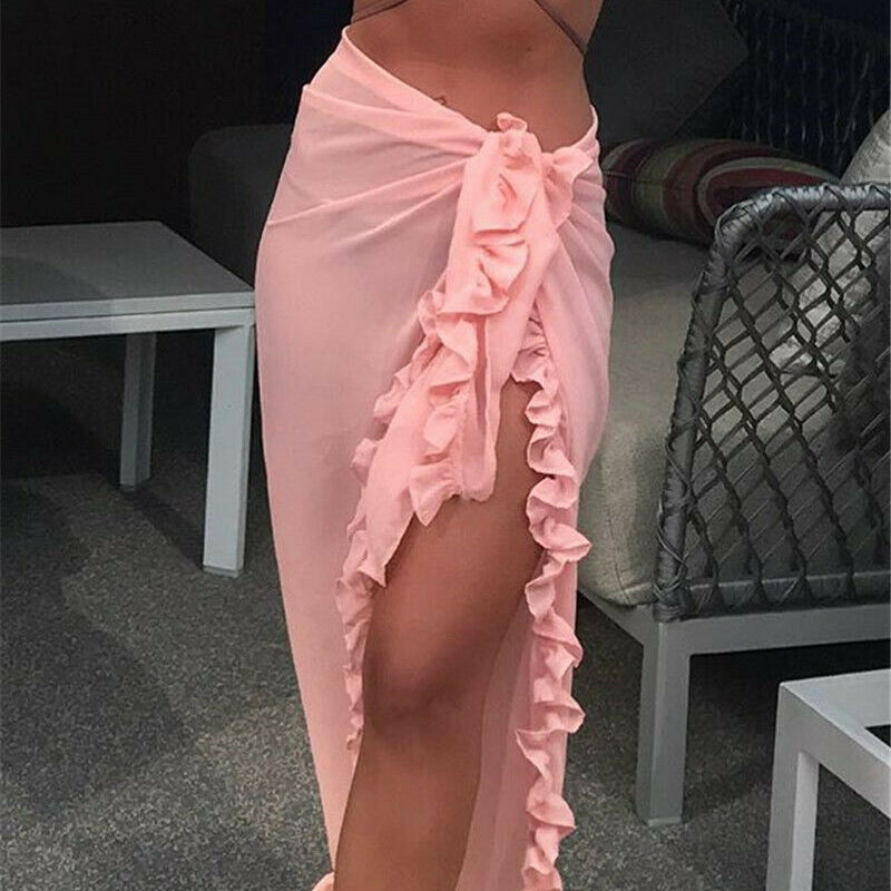 Women Beach Bikini Cover up Swim Skirt