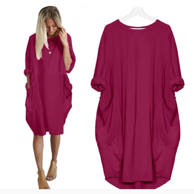 Loose Long Dress with Pockets: Comfortable & Trendy Loose Styles 