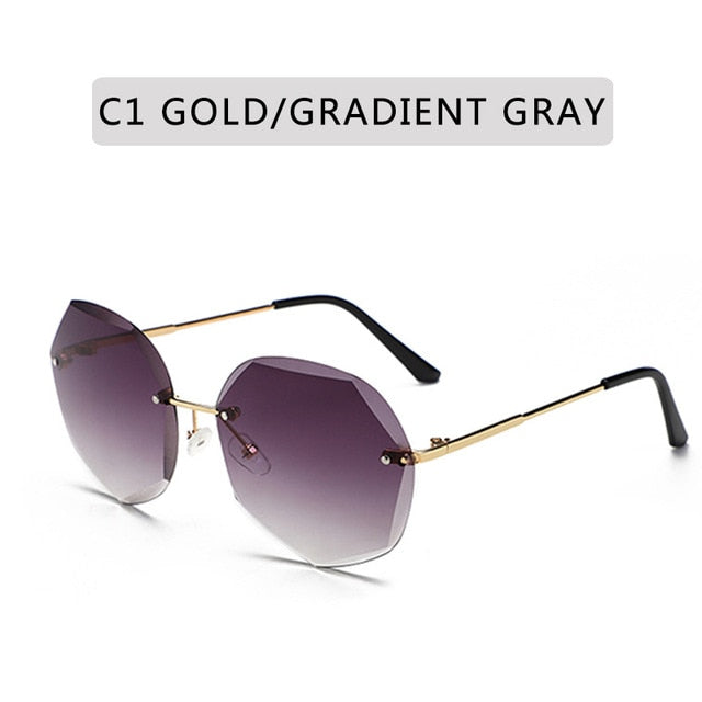 Rimless Vintage Alloy Frame