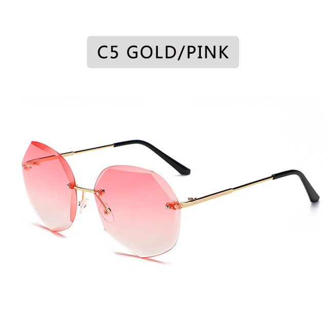 Rimless Vintage Alloy Frame