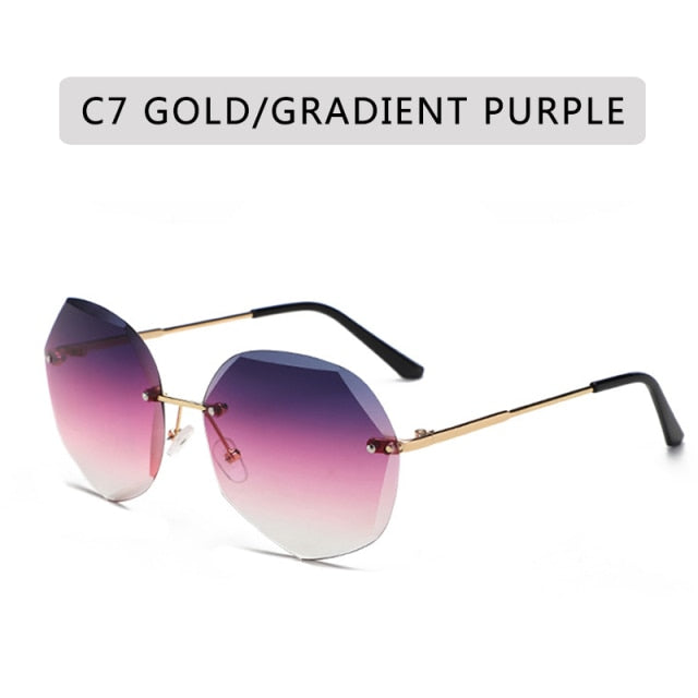 Rimless Vintage Alloy Frame