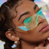 Rimless Square Sunglasses Women