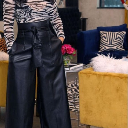 High Waist Classy Wide Leg  Pants