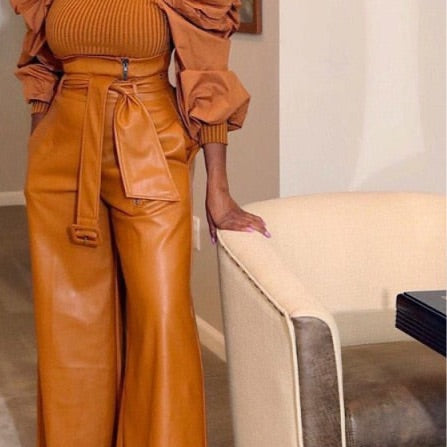 High Waist Classy Wide Leg  Pants