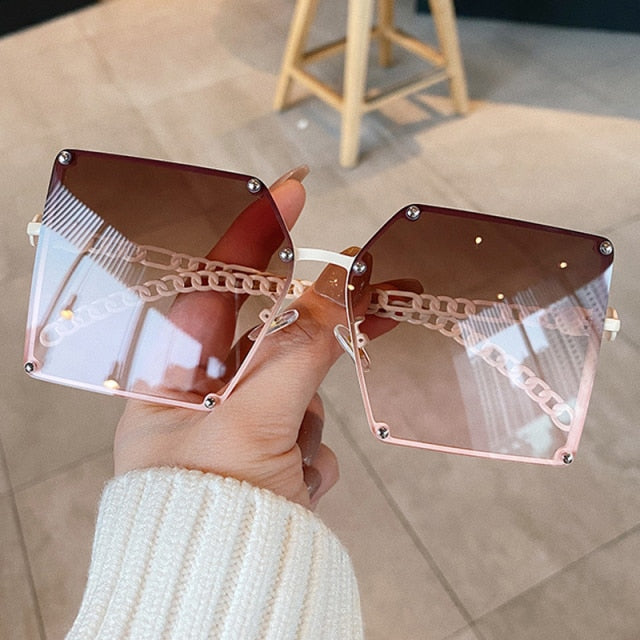 Oversize Gradient Sunglasses For Women | Fab Me Grab Me
