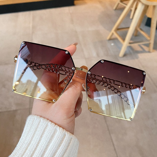 Oversize Gradient Sunglasses For Women | Fab Me Grab Me