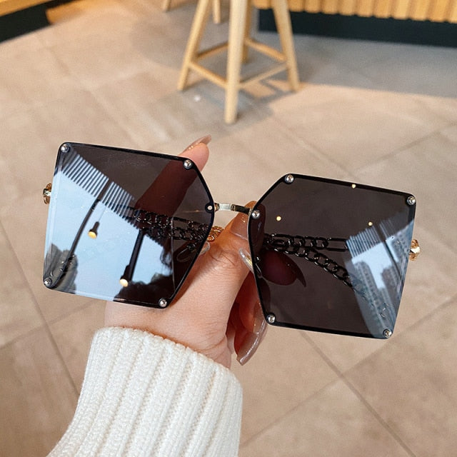 Oversize Gradient Sunglasses For Women | Fab Me Grab Me