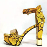 Summer Platform Sandals Thick Heels Sandals  Suede