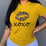 T-shirt fashion tie dye print short sleeve summer wear tees