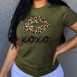 T-shirt fashion tie dye print short sleeve summer wear tees
