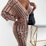 long printed skirt two-piece Dress clothing