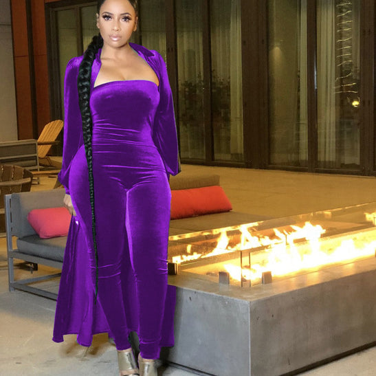 Handle With Class 2 Pc Jumpsuit Set