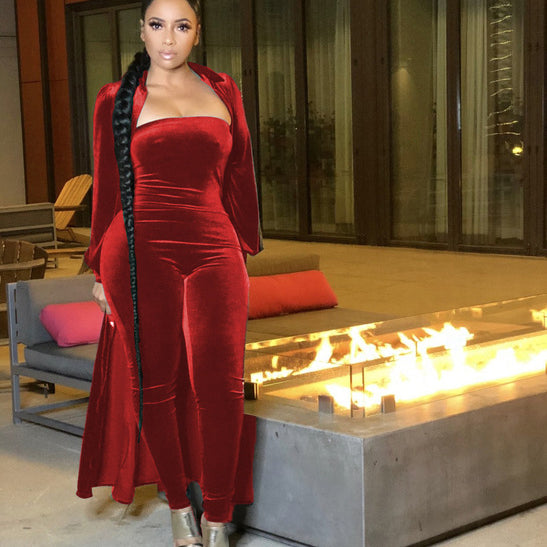 Handle With Class 2 Pc Jumpsuit Set