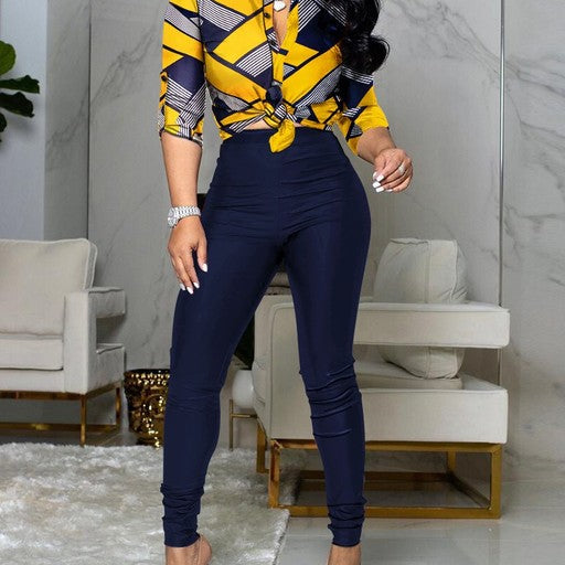 Switch Sides 2pc Pants Set