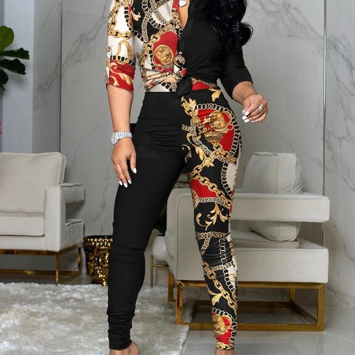 Switch Sides 2pc Pants Set