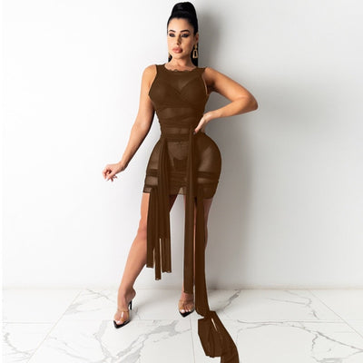 Mesh Bandage Dress