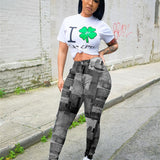 We Vibin  High Waist Lace Up Ruched Pants