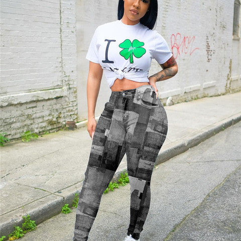 We Vibin  High Waist Lace Up Ruched Pants